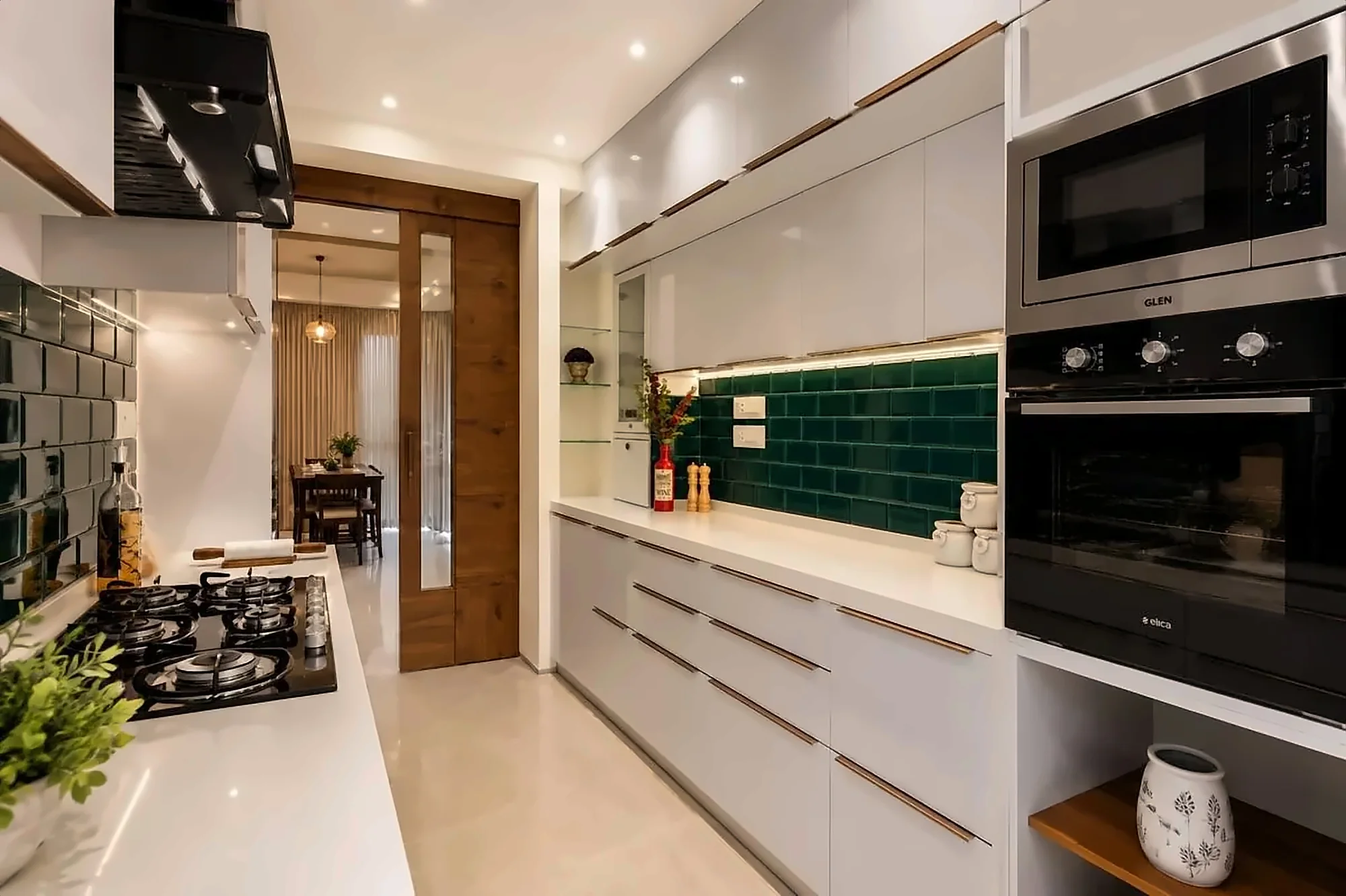 Emerald Subway Kitchen by RIHARA