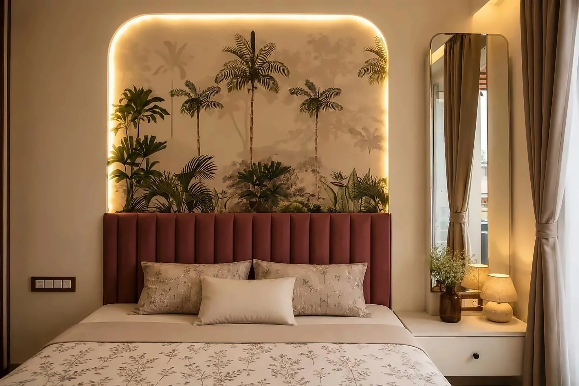 Tropical Mural Bedroom by RIHARA